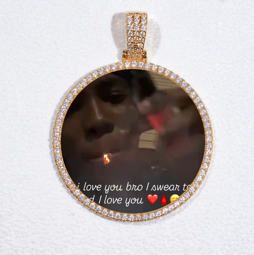 MEDIUM 3D CIRCLE CUSTOM PICTURE PENDANT