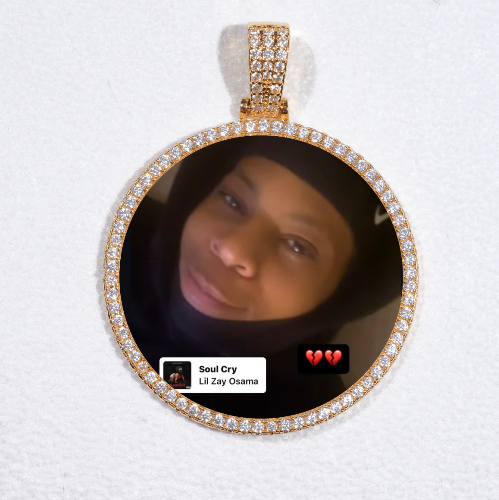 MEDIUM 3D CIRCLE CUSTOM PICTURE PENDANT