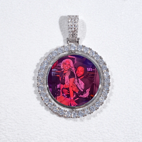 3D Spinning 2-Faced Custom Picture Pendant