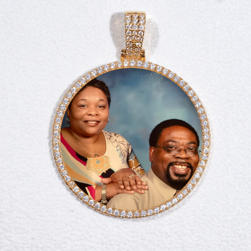 MEDIUM 3D CIRCLE CUSTOM PICTURE PENDANT