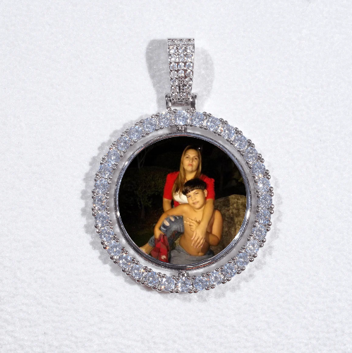 3D Spinning 2-Faced Custom Picture Pendant