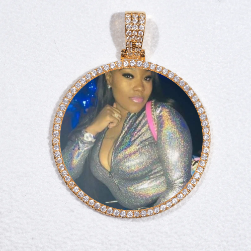 MEDIUM 3D CIRCLE CUSTOM PICTURE PENDANT