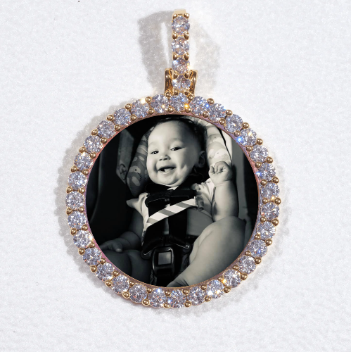 3D CIRCLE CUSTOM PICTURE PENDANT SMALL SIZE
