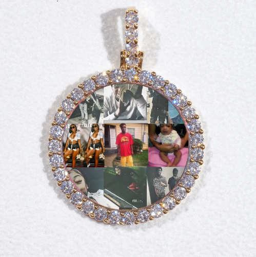 3D CIRCLE CUSTOM PICTURE PENDANT SMALL SIZE