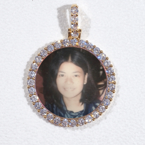 3D CIRCLE CUSTOM PICTURE PENDANT SMALL SIZE