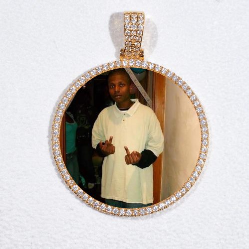 MEDIUM 3D CIRCLE CUSTOM PICTURE PENDANT