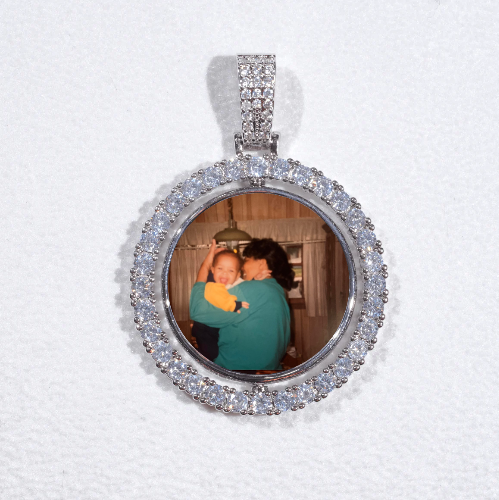 3D Spinning 2-Faced Custom Picture Pendant