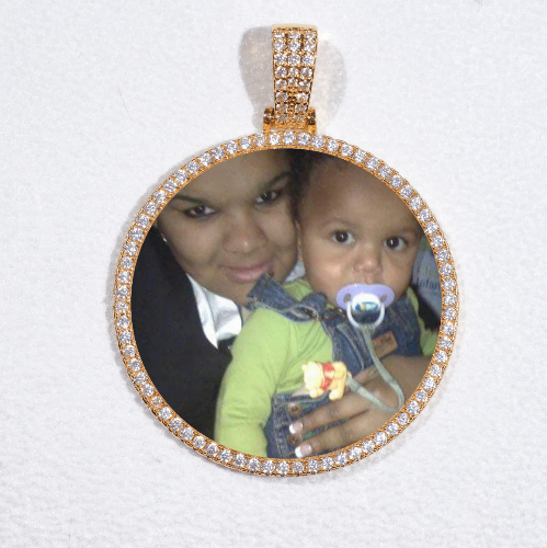 MEDIUM 3D CIRCLE CUSTOM PICTURE PENDANT