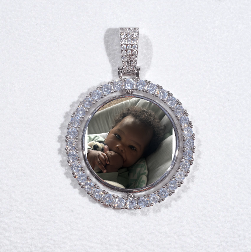 3D Spinning 2-Faced Custom Picture Pendant