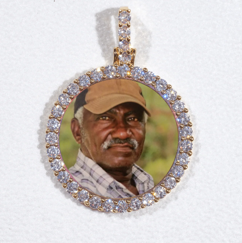 3D CIRCLE CUSTOM PICTURE PENDANT SMALL SIZE