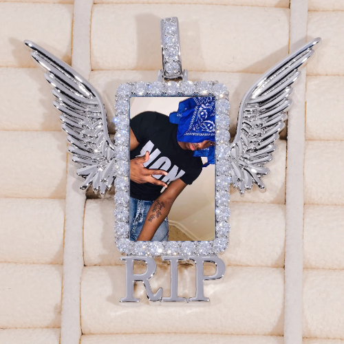 RIP WING 3D CUSTOM PICTURE PENDANT