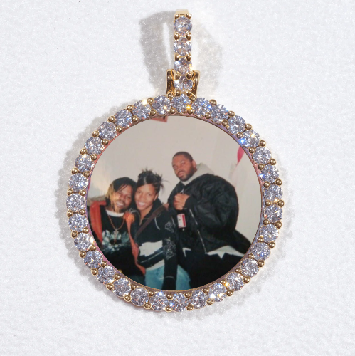3D CIRCLE CUSTOM PICTURE PENDANT SMALL SIZE