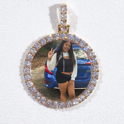 3D CIRCLE CUSTOM PICTURE PENDANT SMALL SIZE