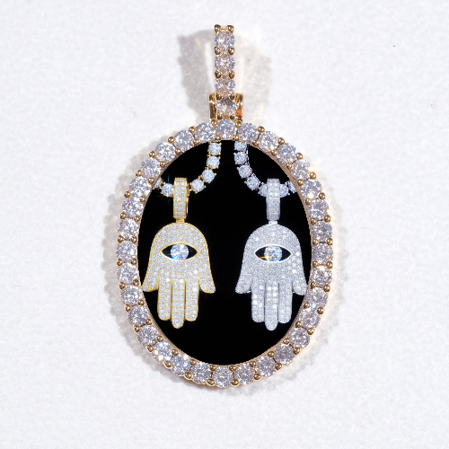 3D Oval Custom Picture Pendant