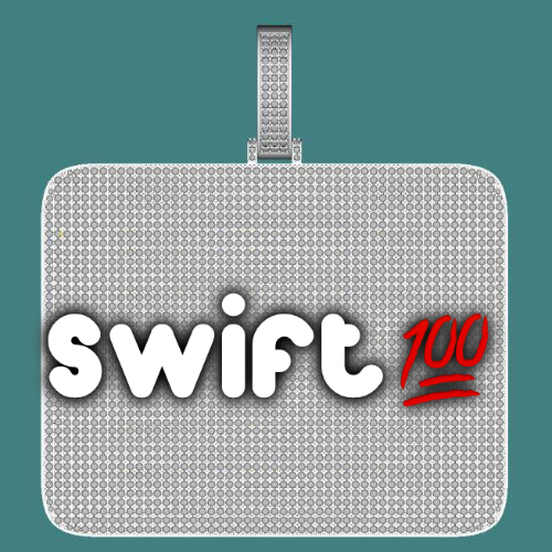 CUSTOM LETTER NECKLACE 3D BIG SQUARE