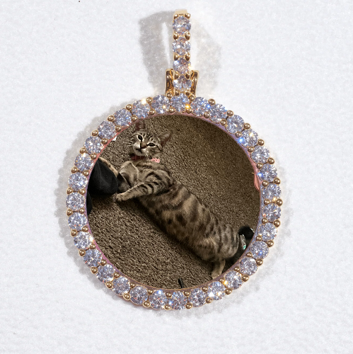 3D CIRCLE CUSTOM PICTURE PENDANT SMALL SIZE