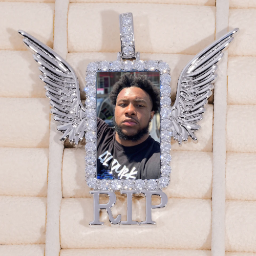 RIP WING 3D CUSTOM PICTURE PENDANT