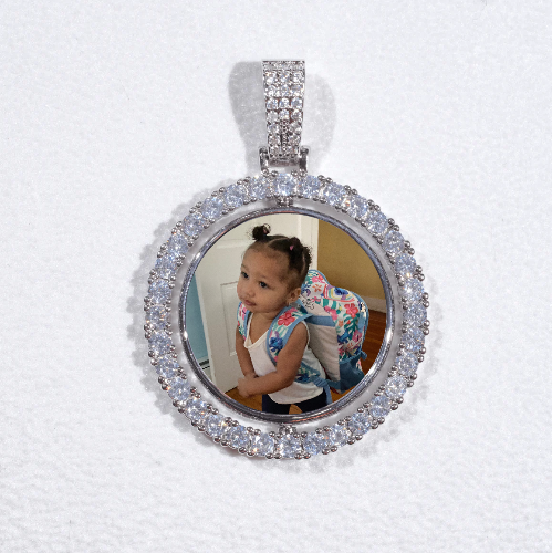 3D Spinning 2-Faced Custom Picture Pendant