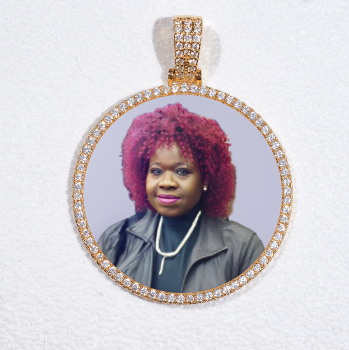 MEDIUM 3D CIRCLE CUSTOM PICTURE PENDANT