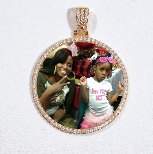 MEDIUM 3D CIRCLE CUSTOM PICTURE PENDANT