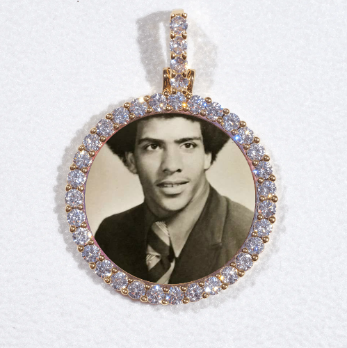 3D CIRCLE CUSTOM PICTURE PENDANT SMALL SIZE