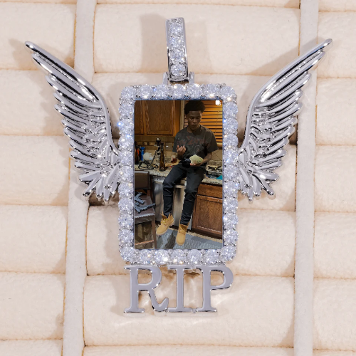 RIP WING 3D CUSTOM PICTURE PENDANT