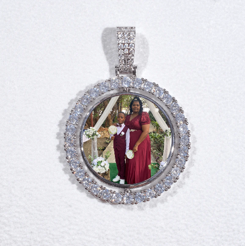 3D Spinning 2-Faced Custom Picture Pendant