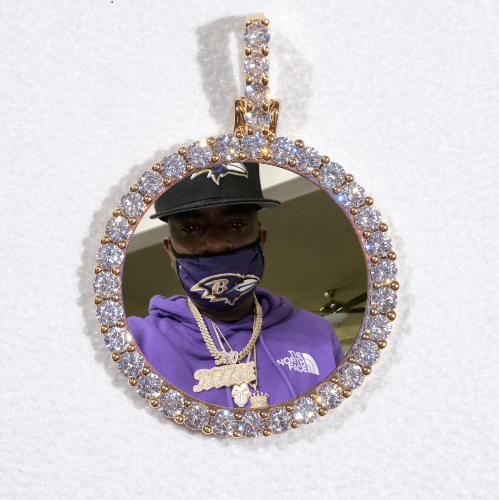 3D CIRCLE CUSTOM PICTURE PENDANT SMALL SIZE