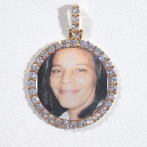 3D CIRCLE CUSTOM PICTURE PENDANT SMALL SIZE