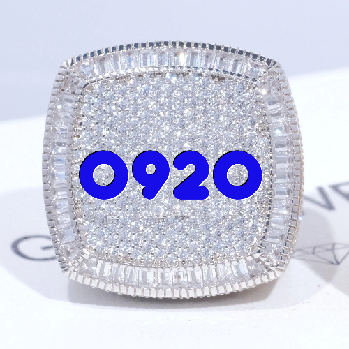 CUSTOM LETTER 3D ICED RING
