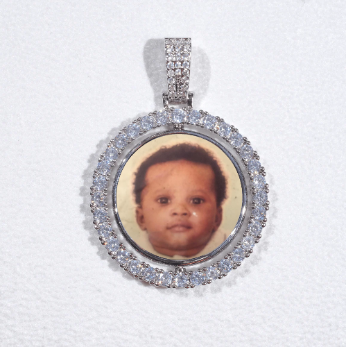 3D Spinning 2-Faced Custom Picture Pendant