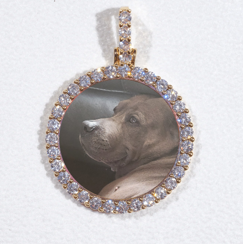 3D CIRCLE CUSTOM PICTURE PENDANT SMALL SIZE