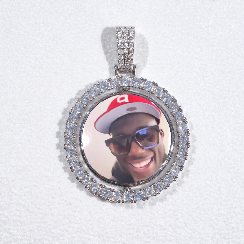3D Spinning 2-Faced Custom Picture Pendant