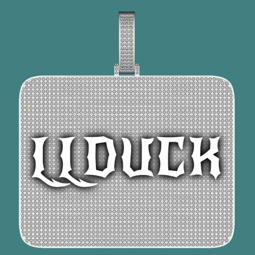 CUSTOM LETTER NECKLACE 3D BIG SQUARE