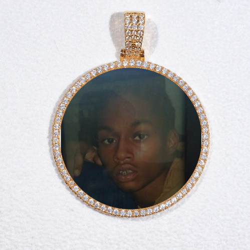 MEDIUM 3D CIRCLE CUSTOM PICTURE PENDANT