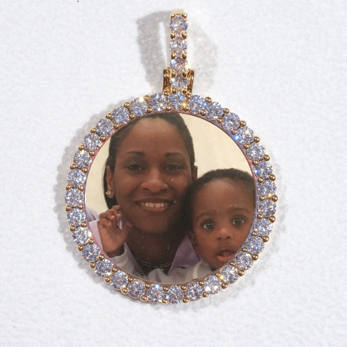 3D CIRCLE CUSTOM PICTURE PENDANT SMALL SIZE