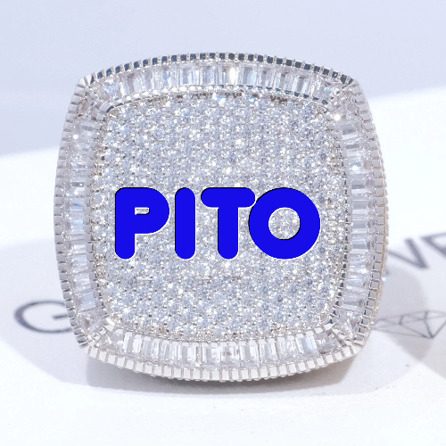 CUSTOM LETTER 3D ICED RING