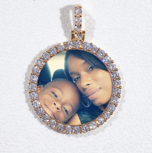 3D CIRCLE CUSTOM PICTURE PENDANT SMALL SIZE
