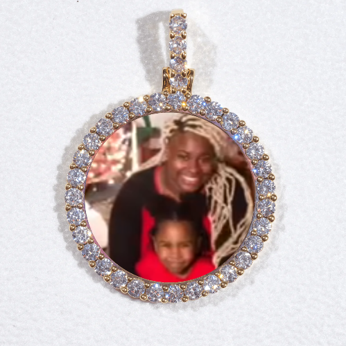 3D CIRCLE CUSTOM PICTURE PENDANT SMALL SIZE