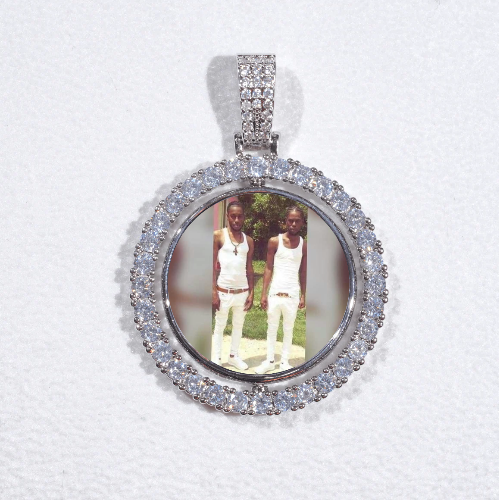 3D Spinning 2-Faced Custom Picture Pendant