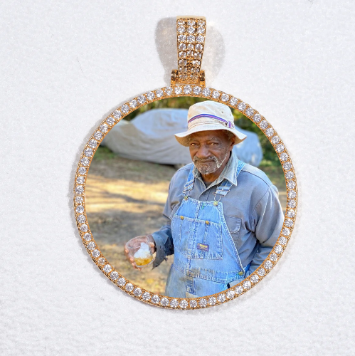 MEDIUM 3D CIRCLE CUSTOM PICTURE PENDANT