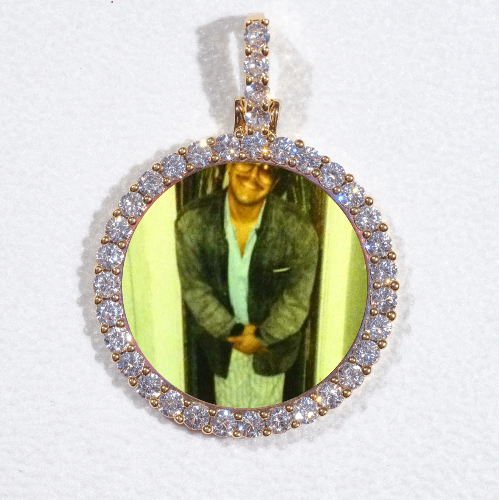 3D CIRCLE CUSTOM PICTURE PENDANT SMALL SIZE