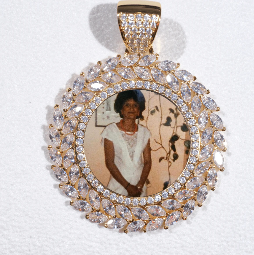 Large 3D Wheat Ear Custom Picture Pendant