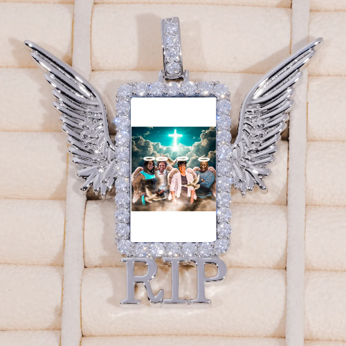 RIP WING 3D CUSTOM PICTURE PENDANT