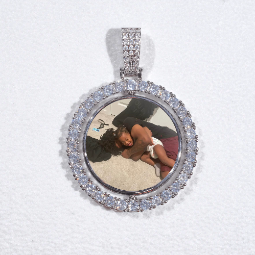 3D Spinning 2-Faced Custom Picture Pendant