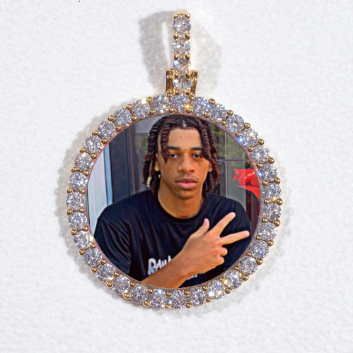 3D CIRCLE CUSTOM PICTURE PENDANT SMALL SIZE