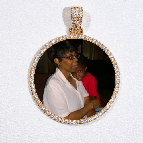 MEDIUM 3D CIRCLE CUSTOM PICTURE PENDANT