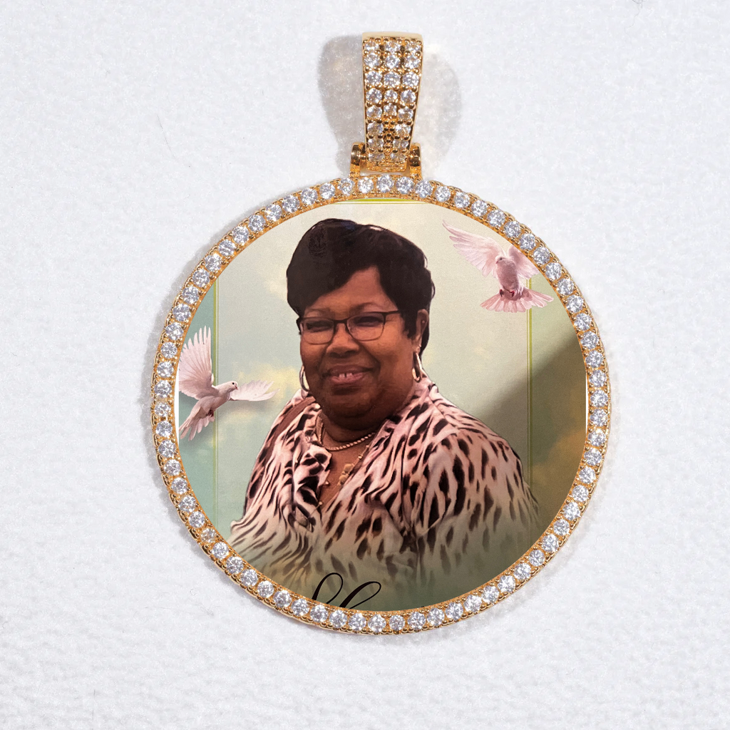 MEDIUM 3D CIRCLE CUSTOM PICTURE PENDANT