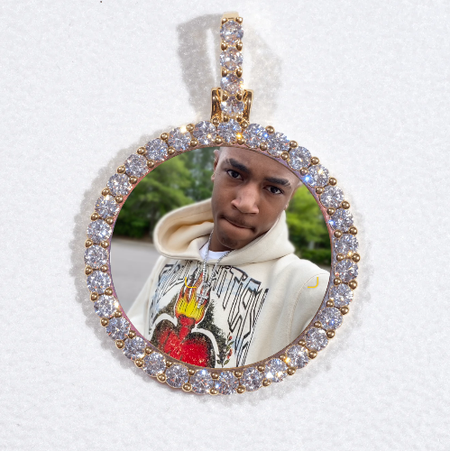 3D CIRCLE CUSTOM PICTURE PENDANT SMALL SIZE