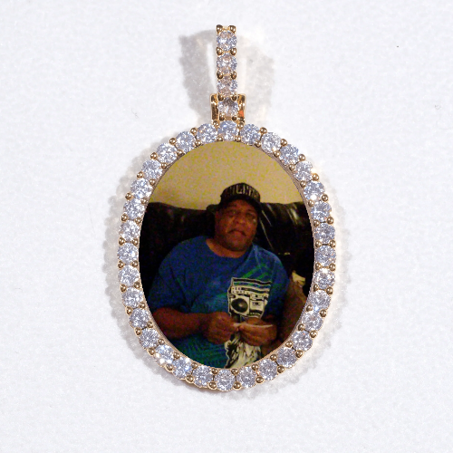 3D Oval Custom Picture Pendant